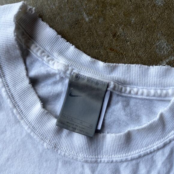 VINTAGE Y2K 2001 NIKE HOOD TO COAST MARATHON T-SHIRT SILVER TAG GRAPHIC MENS M - Picture 4 of 6